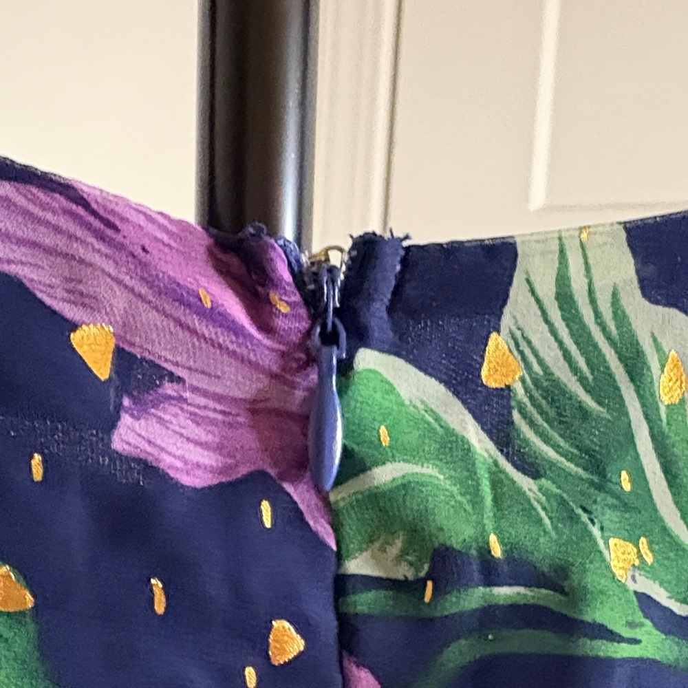 She + Sky Floral Sleeveless Fit & Flare Dress Mini Ruffle Hem NWT - Picture 3 of 6